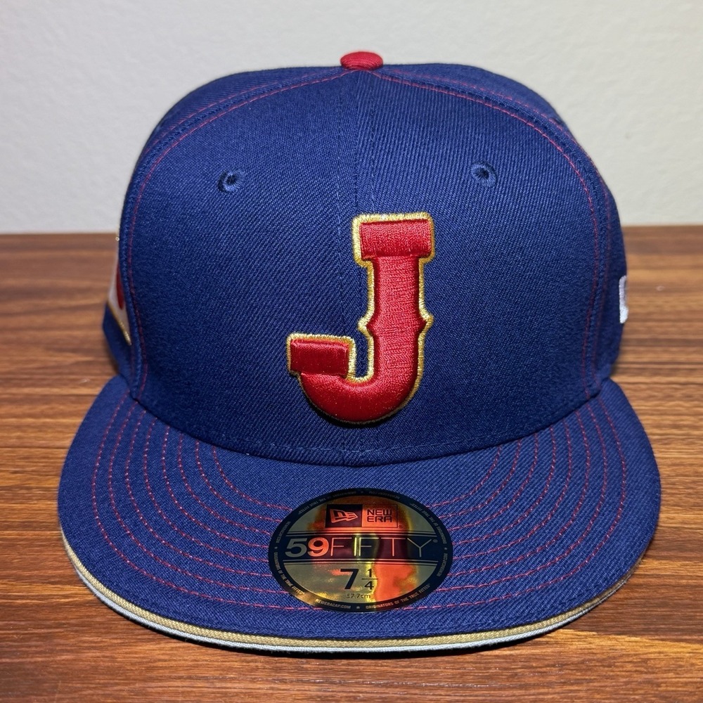 New Era 2026 Japan World Baseball Classic Hat Fitted Size 7 1/4 Navy Blue NEW